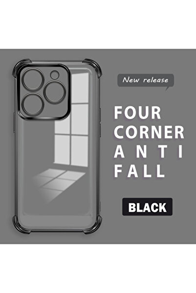 ucuc حافظة سيليكون شفافة مضادة للسقوط ومتوافقة مع هاتف Tecno Spark 20/20C