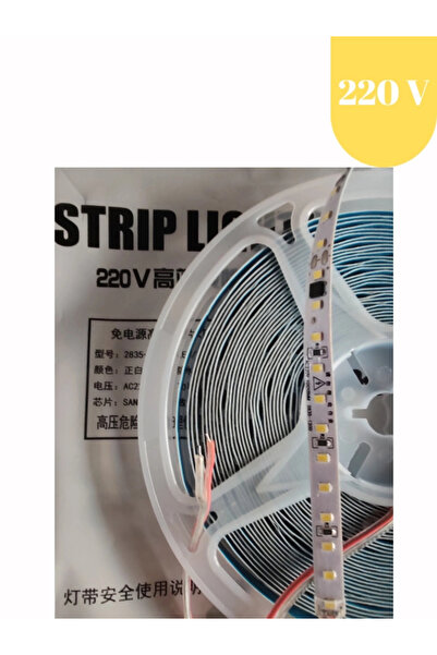 POWERR LED AYDINLATMA 220 Volt 8 mm 2835 SMD 3000 K Günışığı İç Mekan 120 Led...