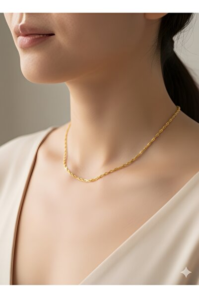 efmues Yellow Color Necklace Bijouterie Necklace 53cm