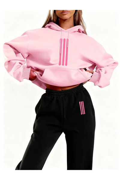 PENTHİLUS Unisex 3 İplik Kapüşonlu Eşofman Takımı