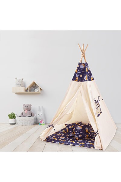 Kidizi Cort copii stil indian Teepee Tent Felix the Fox, include covoras gros...