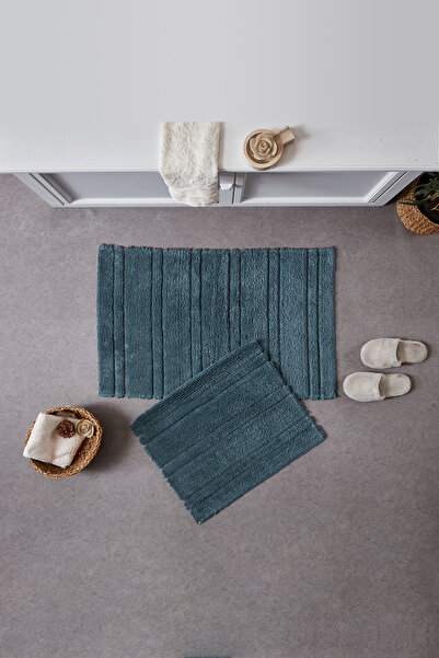 Doqu Home Doquhome Pera Kupatilski otirač Petrol 60x100cm