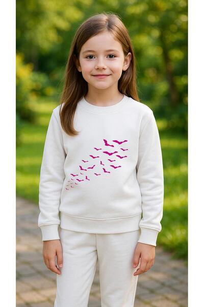 playwear Отборен суичър МАРТИЛАР с щампа за момичета и момчета, с кръгло деко...