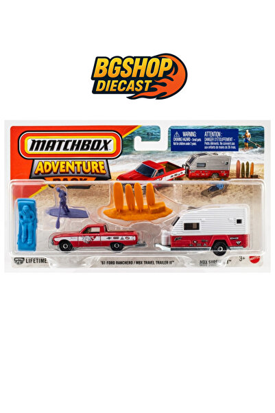 HOT WHEELS 2025 Matchbox Adventure Pack MBX Surfing II | '61 Ford Ranchero | Model Araç Karavan