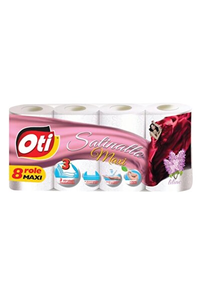 Oti Hârtie igienică Satinatto Maxi, liliac, 8 role, 3 straturi