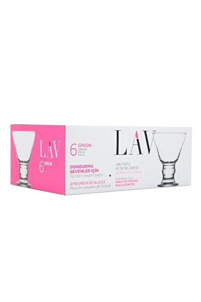 LAV Set de 6 pahare de înghețată Orion, 250 ml