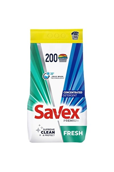SAVEX Detergent pudră Premium Fresh 16 kg 200 spălări