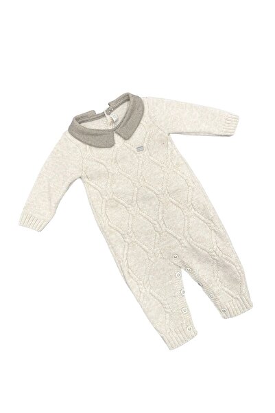 Baby day Stylish winter-themed baby romper made of soft knit fabric