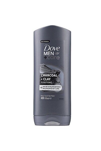 Dove Gel de duș pentru bărbați cu cărbune și argilă, 400 ml