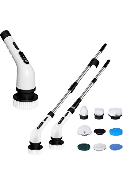 Nobrand Perie de curățat electrică Fuerdich cu 9 capete de perie și mâner reg...