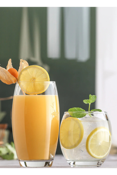 LAV Empire Cam Bardak Seti 12’li (6 Meşrubat Bardağı, 6 Viski Bardağı)