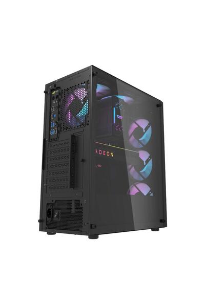 Aigo DK351 USB3.0 4×12CM Fan Temperli Cam Siyah E-ATX Kasa (PSU Yok)