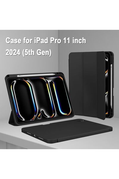 Generic Lenovo M10 Plus 3rd Gen 10.6" Case with Pencil Holder - Slim Folio Protective Cover (Black)