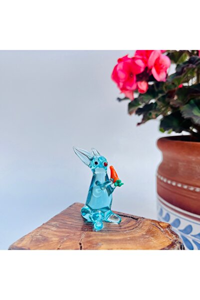 Cam Biblo Tavşan, 2,5x3,3x5 cm
