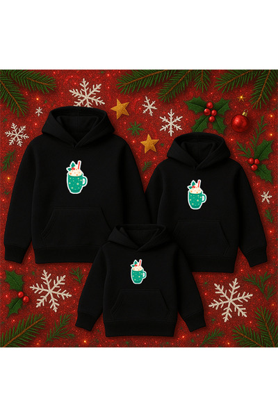 SVART WEAR Combinație de familie de Anul Nou Mamă Tată Copil Crăciun Crăciun Anul Nou Tematică PRET PENTRU O PERSONĂ