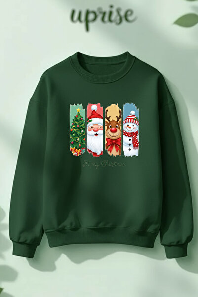 Vordevia Χριστουγεννιάτικο Πρωτοχρονιάτικο Σχέδιο με τύπωμα Βαμβακερό φούτερ ...