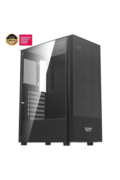 Aigo A290 USB3.0 3×12CM Fan Temperli Cam Siyah ATX Kasa (PSU Yok)
