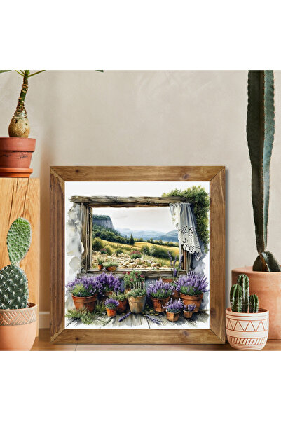 Tuba Decor Tablou pătrat cu rama din lemn