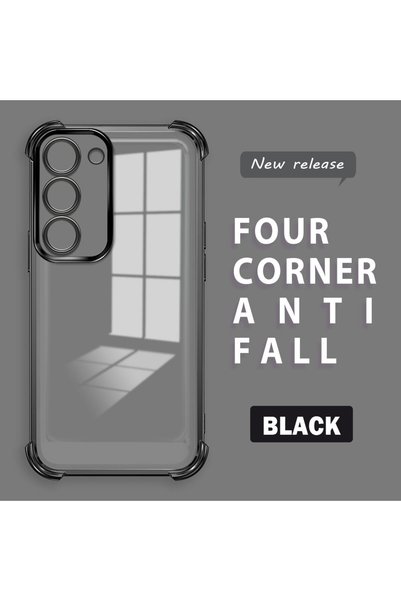 quırkshıeld Samsung Galaxy S23 Compatible Transparent Four Corner Silicone Co...