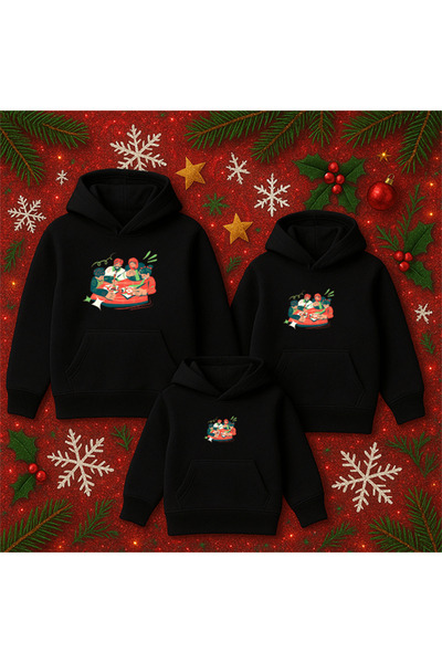 SVART WEAR Combinație de familie de Anul Nou Mamă Tată Copil Crăciun Crăciun Anul Nou Tematică PRET PENTRU O PERSONĂ