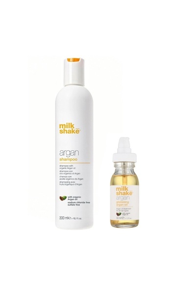 Milkshake SET Milk Shake Argan Oil - Shampoo 300ml & Glistening Argan Oil Hair Oil 50ml