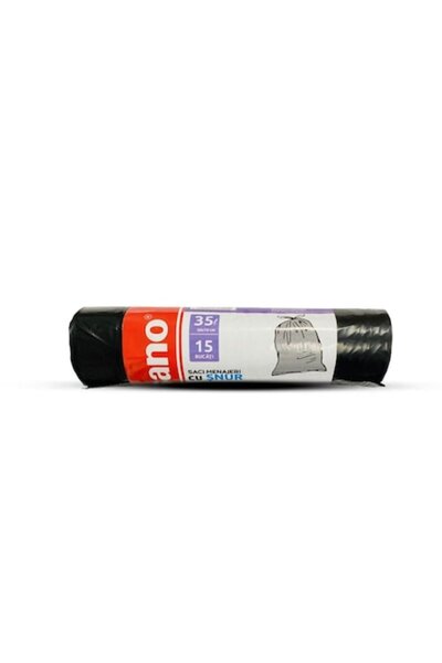 Sano Black drawstring trash bags, Sano, 35 L, 15 pcs, 50x70 cm