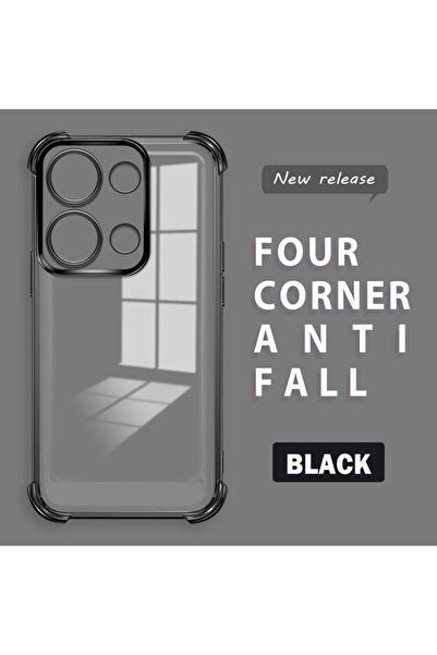 ucuc جراب شفاف من السيليكون مضاد للسقوط ومُسمك بأربعة زوايا متوافق مع هاتف Xi...