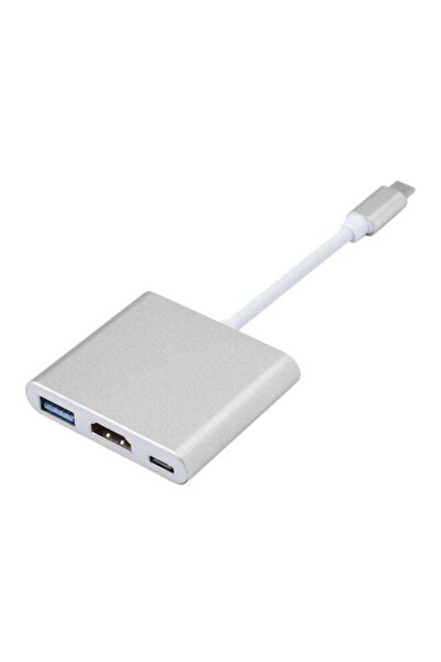 Generic Type-C To 4K HDMI USB Convertible Adapter For Apple Macbook White