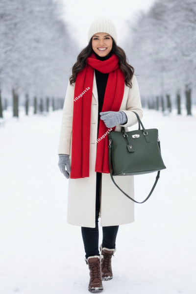 Ritagarcia Thessaloniki Women's Knitted Scarf - Long Thick Winter Unisex