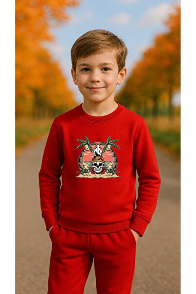 playwear Φούτερ ομάδας με στάμπα SKULL για κορίτσια και αγόρια, με λαιμόκοψη ...