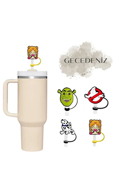GECEDENİZ Termos Uyumlu Pipet Tıpası Ay Kız Savaşçı