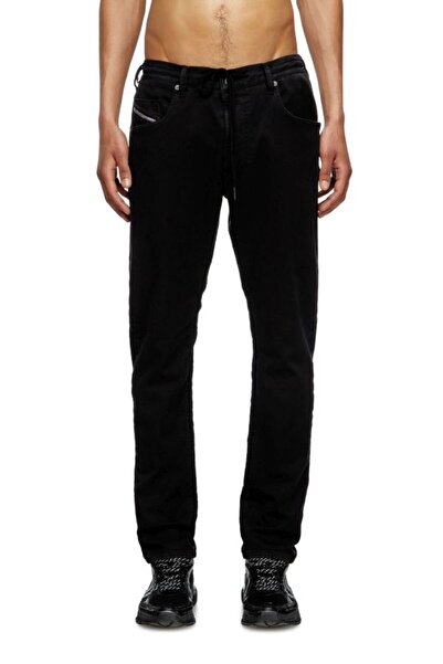 Diesel 2032 D-KROOLEY-B SİYAH ERKEK REGULAR JOGG JEAN PANTOLON