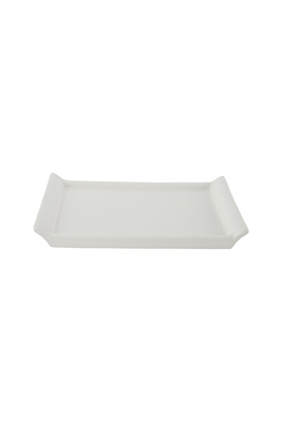 SQUALO white rectangular porcelain serving dish