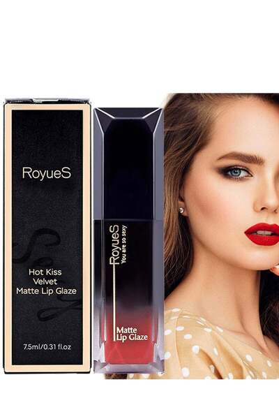 Ruiz أحمر شفاه مخملي مطفي لامع - درجة اللون 04