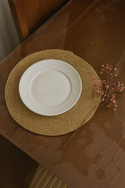 Avsar Home&Decor El Yapımı Doğal Jüt Hasır Supla 6’lı – Günlük ve Davet Sofra...