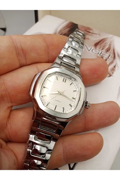 Brality Pate Model Silver Steel Band Simple Stylish Design Women Wristwatch T...