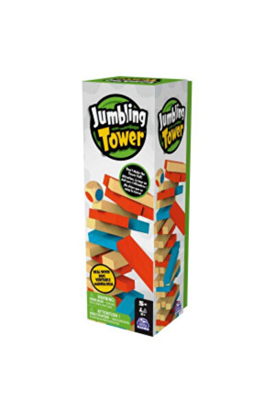 Spin Master Games Joc de îndemânare Spin Master - Turn clătinabil cu 48 de piese de lemn colorate