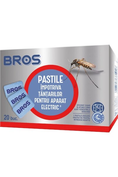bros Tablete repelente de țânțari pentru dispozitive electrice, 20 buc.