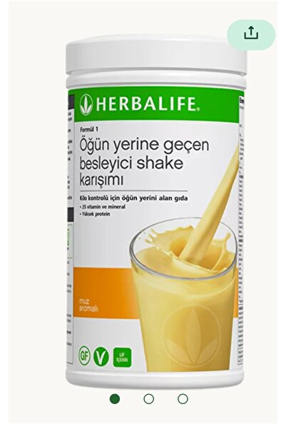 Herbalife Formül 1 Öğün Yerine Geçen Besleyici Shake Karışımı Muz Aromalı 550 gr