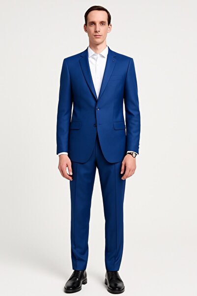 Plus Scorpion Men's Regular Fit Polyviscose Suit – Classic Cut for Tall & Slim Body Types Drop 8