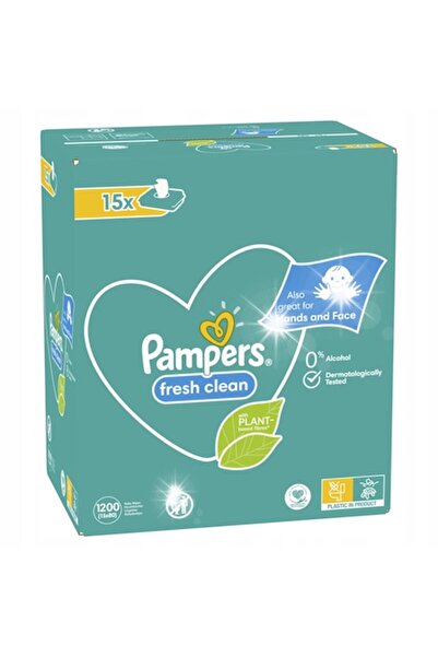 Pampers set șervețele umede — 15 pachete a câte 80, super delicate pentru beb...