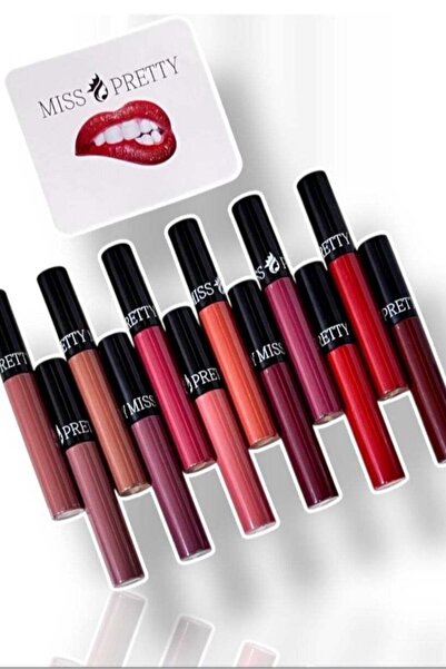 Miss Pretty 12-Color Long-Lasting Lipstick