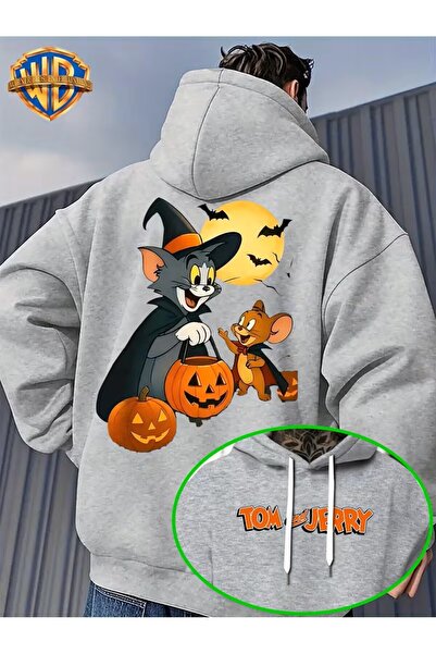 H&GHAMLEGİYİM Warner Bros. Official Hooded Sweatshirt - Unisex Loose Fit Pull...