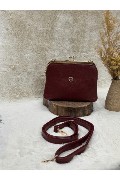 MİHRA STORE Geantă de mână pentru femei Nora Special Day din piele cu curea-T...