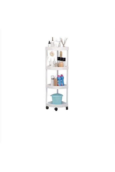 OEM Raft de colț pentru baie, bucătărie, balcon, cu roți și 4 spații de depozitare