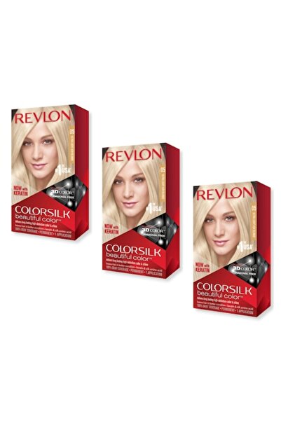 Revlon Pachet vopsea de păr ColorSilk 05 Blond Cenușiu Ultra, 3 bucăți
