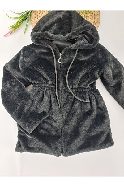 Butik معطف صوف قطيفة للفتيات متوسط ​​السماكة بغطاء رأس معطف ويلسوفت