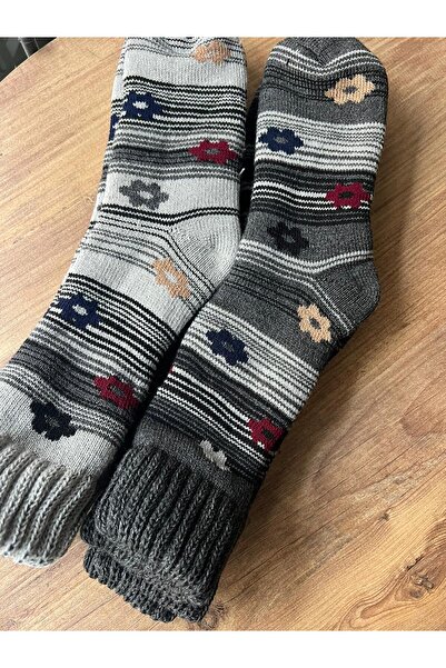 cmtgroup Women's 2-Piece Thermal Thick Winter Patterned Socks