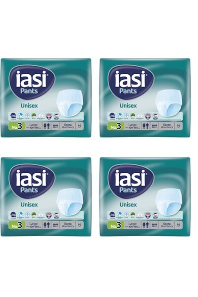 Iasi Set de 4 chiloți-absorbante pentru adulți, pentru incontinență, unisex, ...