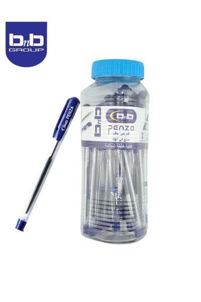 BNB أقلام حبر جاف من مجموعة جروب، حبر أزرق، سن رفيع 0.7 مم، عبوة من 25 قلمًا